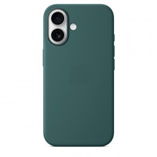 Чехол для iPhone 16 MagSafe Silicone Case (закрытый низ) синий