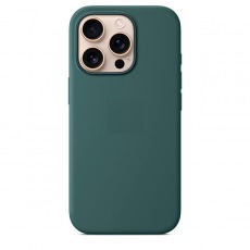 Чехол для iPhone 16 Pro Max MagSafe Silicone Case (закрытый низ) зеленый