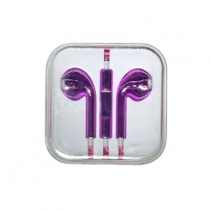 Наушники EarPods 3.5 мм с микрофоном глянцевый (сиреневый)