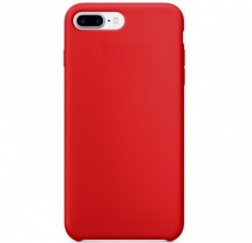 Чехол Apple iPhone 7 Plus / 8 Plus Liquid Silicone Case №8 (закрытый низ) (красный)