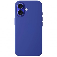 Чехол для iPhone 16 MagSafe Silicone Case 1:1 (закрытый низ) ультрамарин