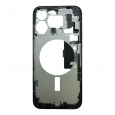 Средняя часть (корпус) для iPhone 15 Pro Max со шлейфами (Ростест) (черный) разбор, AASP