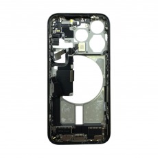 Средняя часть (корпус) для iPhone 15 Pro со шлейфами (Ростест) (натуральный титан) разбор, AASP