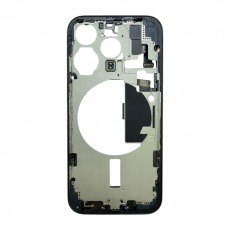 Средняя часть (корпус) для iPhone 15 Pro со шлейфами (Ростест) (синий) разбор, AASP