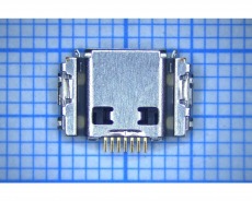 Системный разъем Micro USB для Samsung B7722, I5800, S5250, S5830, S5620, S7230, S5670, N7000, I9220, B5510, I8700, оригинал