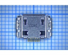 Системный разъем Micro USB для Samsung B7722, I5800, S5250, S5830, S5620, S7230, S5670, N7000, I9220, B5510, I8700, оригинал