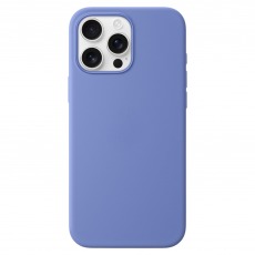 Чехол для iPhone 16 Pro Max MagSafe Silicone Case 1:1 (закрытый низ) небесно-синий