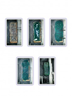 Трафарет пластиковый для компаунда (маски) Mask Green Oil UV(микросхема дисплея iPhone 11-16 series)