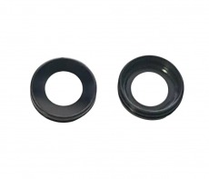 Стекло камеры для iPhone 7 с рамкой без ободка черное OEM