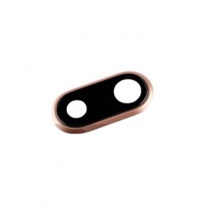 Стекло камеры для iPhone 8 Plus с рамкой золотое