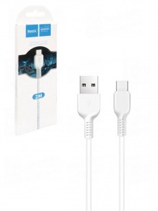 Кабель Hoco X20 TYPE - C USB 2м 3A белый