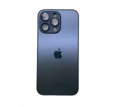Чехол стеклянный-матовый для iPhone 12 Pro Max с защитой камеры (MagSafe) черный