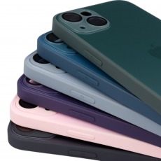 Чехол стеклянный-матовый для iPhone 14 с защитой камеры (MagSafe) белый