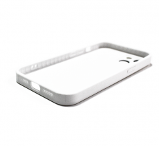 Чехол стеклянный-матовый для iPhone 14 с защитой камеры (MagSafe) белый