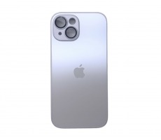 Чехол стеклянный-матовый для iPhone 11 с защитой камеры (MagSafe) белый