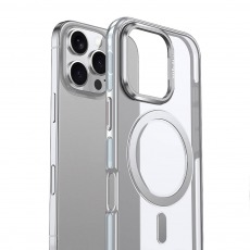 Чехол Wlons MattCase MagSafe для iPhone 15 Pro Max серебрянный