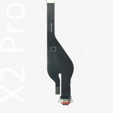 Шлейф плата для Realme X2 Pro (RMX1931) на системный разъем + разъем гарнитуры + микрофон ОЕМ