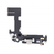 Шлейф для iPhone 13, на системный разъем, микрофон, белый, OEM