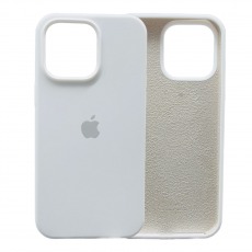 Чехол Apple iPhone 15 Pro Max Silicone Case (белый)
