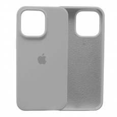 Чехол Apple iPhone 15 Pro Max Silicone Case (голубо-серый)