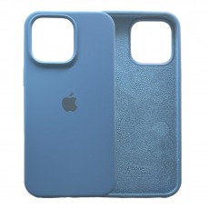 Чехол Apple iPhone 15 Pro Max Silicone Case (голубой)