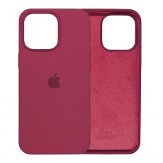 Чехол Apple iPhone 15 Pro Max Silicone Case (красная фуксия)