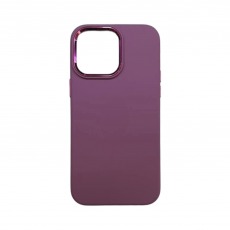 Чехол Apple iPhone 14 Pro Silicone Case с металлическими кнопками и рамкой фиолетовый