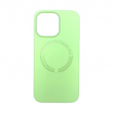 Чехол для iPhone 14 Pro Max Silicone Case MagSafe фисташковый