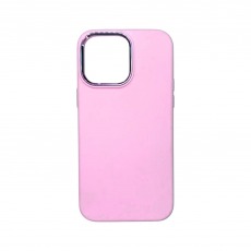 Чехол Apple iPhone 12/12 Pro Silicone Case с металлическими кнопками и рамкой для камеры (лаванда)