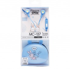 Наушники вакуумные MC-137 с кейсом (синий)