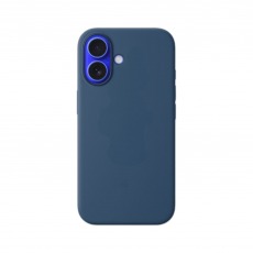 Чехол для iPhone 17 MagSafe Silicone Case 1:1 (закрытый низ) синий