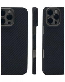 Чехол-накладка ультратонкий KZDOO Keivlar для iPhone 16 Pro (черный)