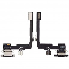 Шлейф для iPhone 16 Pro на системный разъем, микрофон, черный, OEM