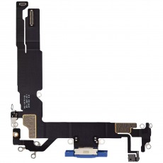 Шлейф для iPhone 16 на системный разъем, микрофон, ультрамарин, OEM