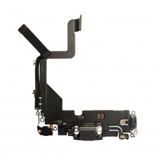 Шлейф для iPhone 14 Pro на системный разъем, микрофон, черный, OEM