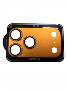 Защитное стекло камеры для iPhone 17 Pro Max AF+AR metal оранжевый