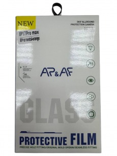 Защитное стекло камеры для iPhone 17 Pro Max AF+AR metal оранжевый