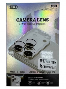 Защитное стекло камеры для iPhone 17 Pro Max 3D прозрачный