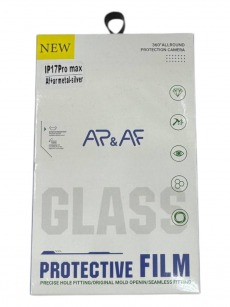Защитное стекло камеры для iPhone 17 Pro Max AF+AR metal серебро