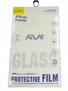 Защитное стекло камеры для iPhone 17 Pro Max AF+AR metal черный