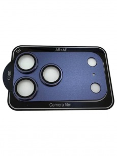 Защитное стекло камеры для iPhone 17 Pro Max AF+AR metal синий