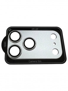 Защитное стекло камеры для iPhone 17 Pro Max AF+AR metal серебро