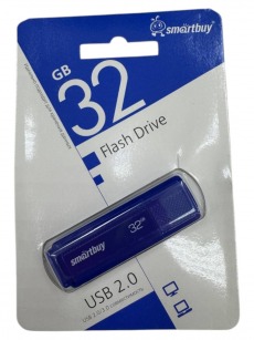 Флэш накопитель Smartbuy 32GB USB 2.0 синий