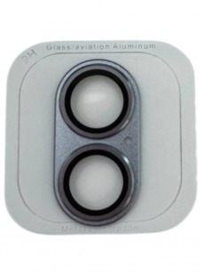 Защитное стекло камеры для iPhone 16,17 AF+AR metal голубой