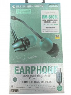 Наушники вакуумные lightning Remax RM-610Di черные