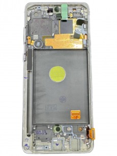 Дисплей для Samsung Galaxy Note 10 Lite (N770F) в рамке тачскрин серебряный OR