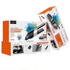Портативный автомобильный пылесос HOCO PH16 Azure 80W, 2000 mAh, HEPA фильтр (черный)
