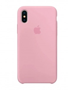 Чехол Apple iPhone X / Xs Leather Case (нежно-розовый)
