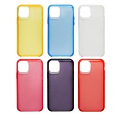 Чехол Apple iPhone 11 силикон (прозрачный) цветной в ассортименте