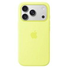 Чехол для iPhone 17 Pro Max MagSafe Silicone Case Neon Yellow 1:1 (закрытый низ) желтый